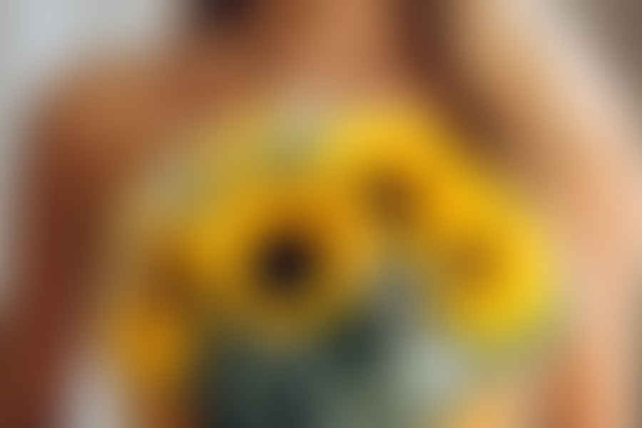 sunflowers wedding bouquet