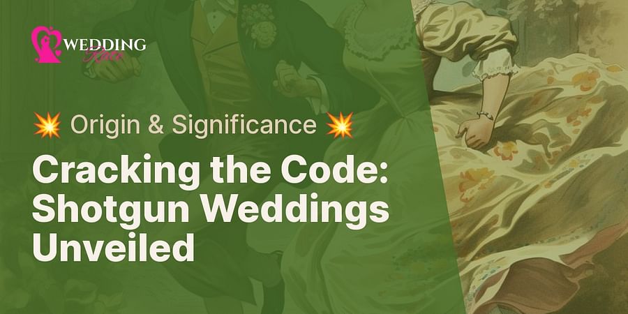 Cracking the Code: Shotgun Weddings Unveiled - π₯ Origin & Significance π₯